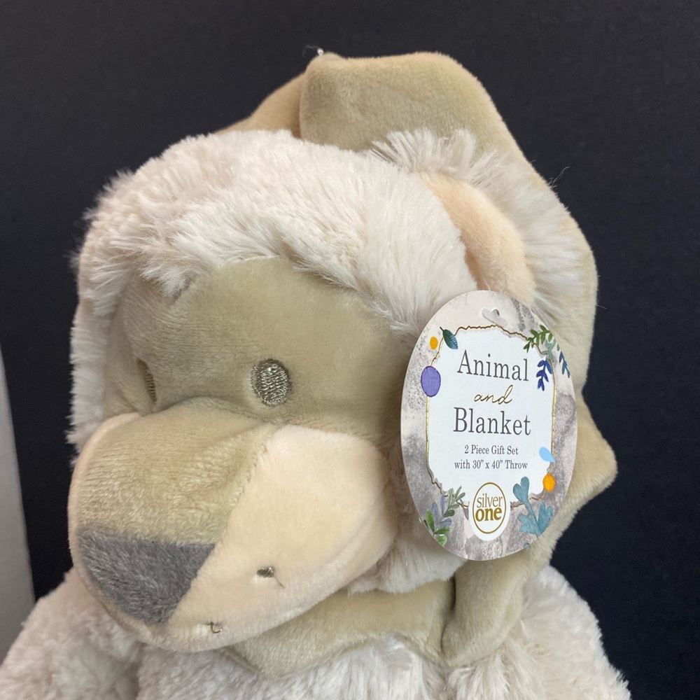 Silver One Lion plush